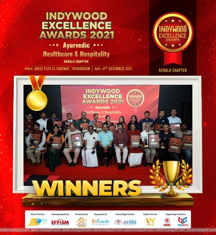 Indywood Ayurvedic healthcare & hospitality excellence awards 2021